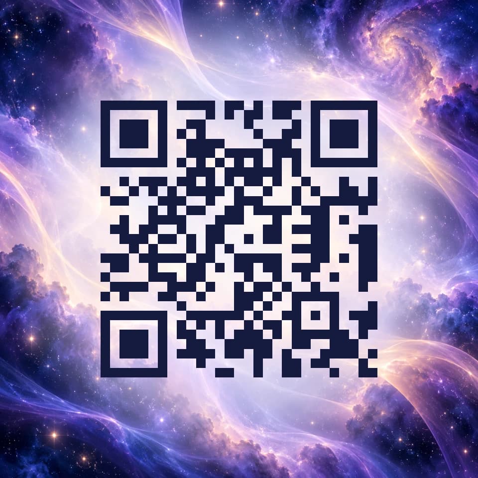 aurora premium QR design, scanning to the VividQR homepage